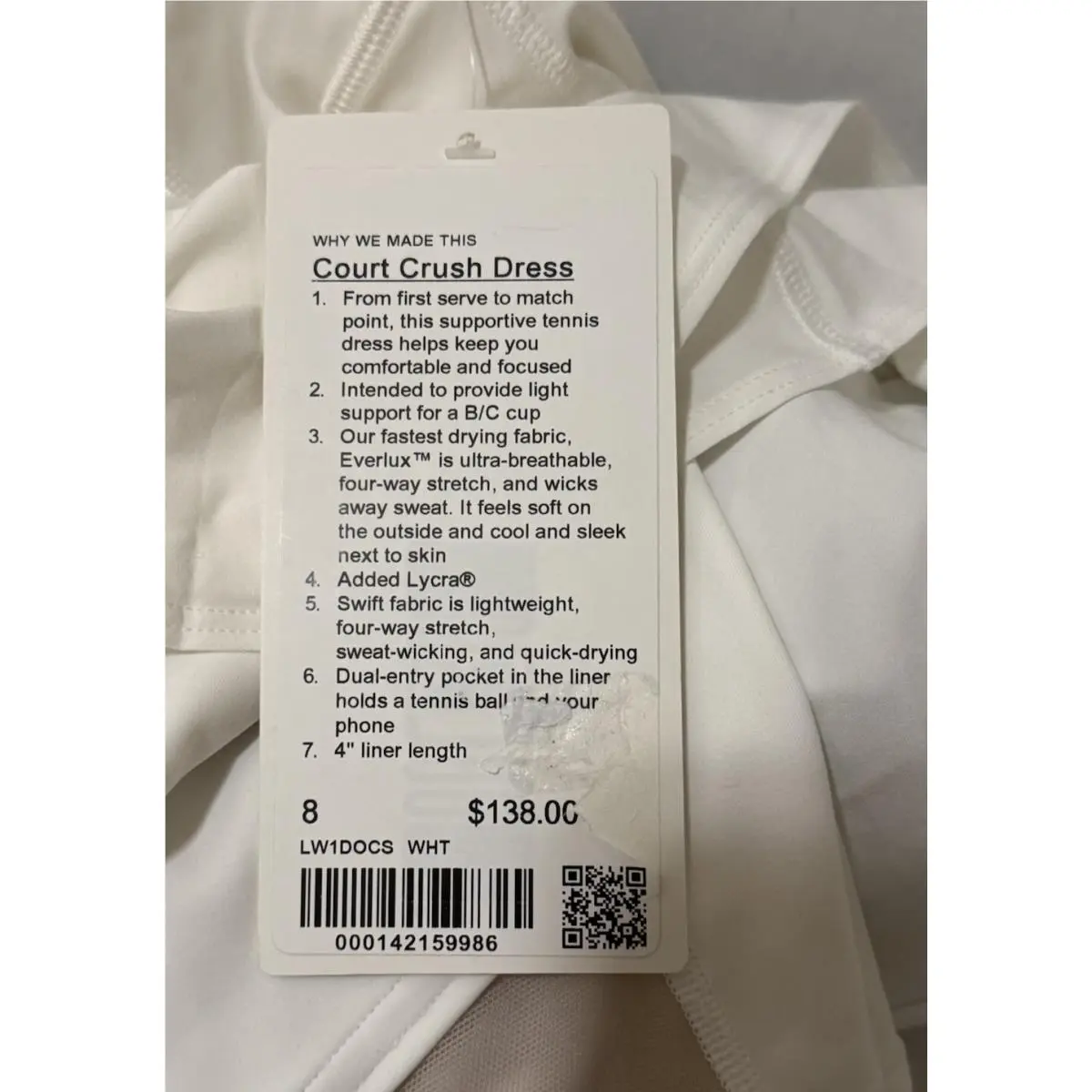 Lululemon clothing - LW1DOCS - LW1DOCS - White 7