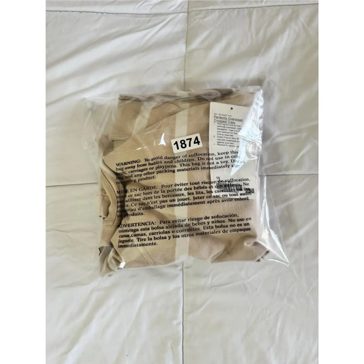 Lululemon clothing - Beige / White 7