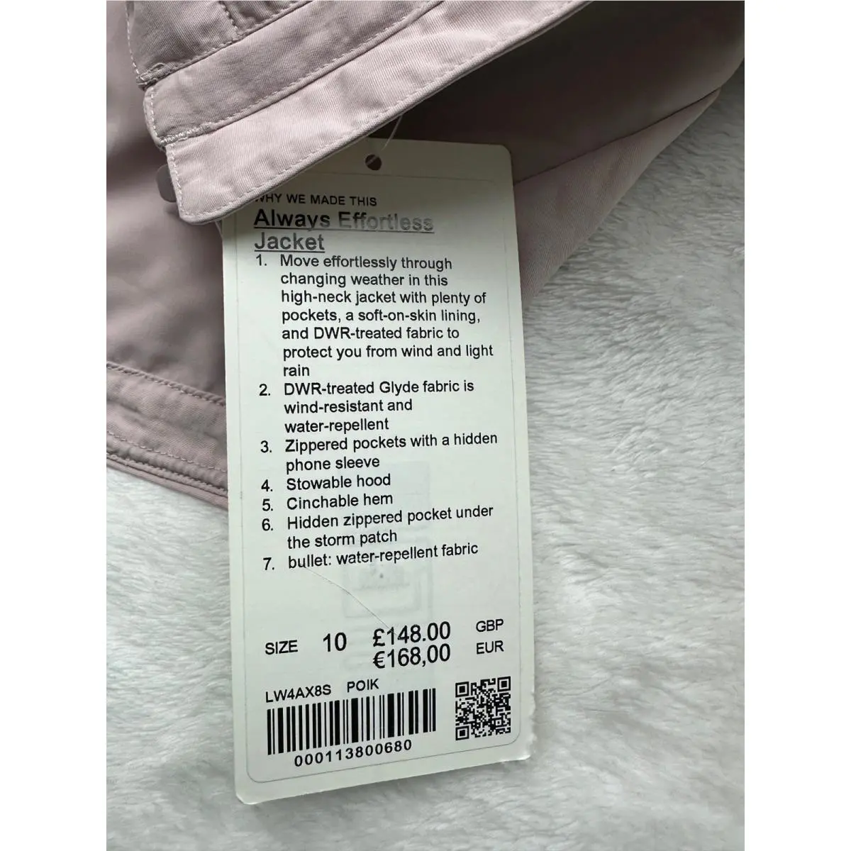 Lululemon clothing - Always Effortless Jacket - Always Effortless Jacket - Pink 6