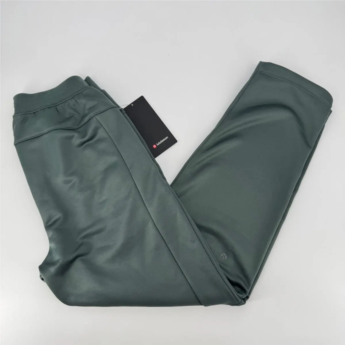 Lululemon Fleece Train Track Pant Mens Small Dark Forest Green LM5AUXS 32