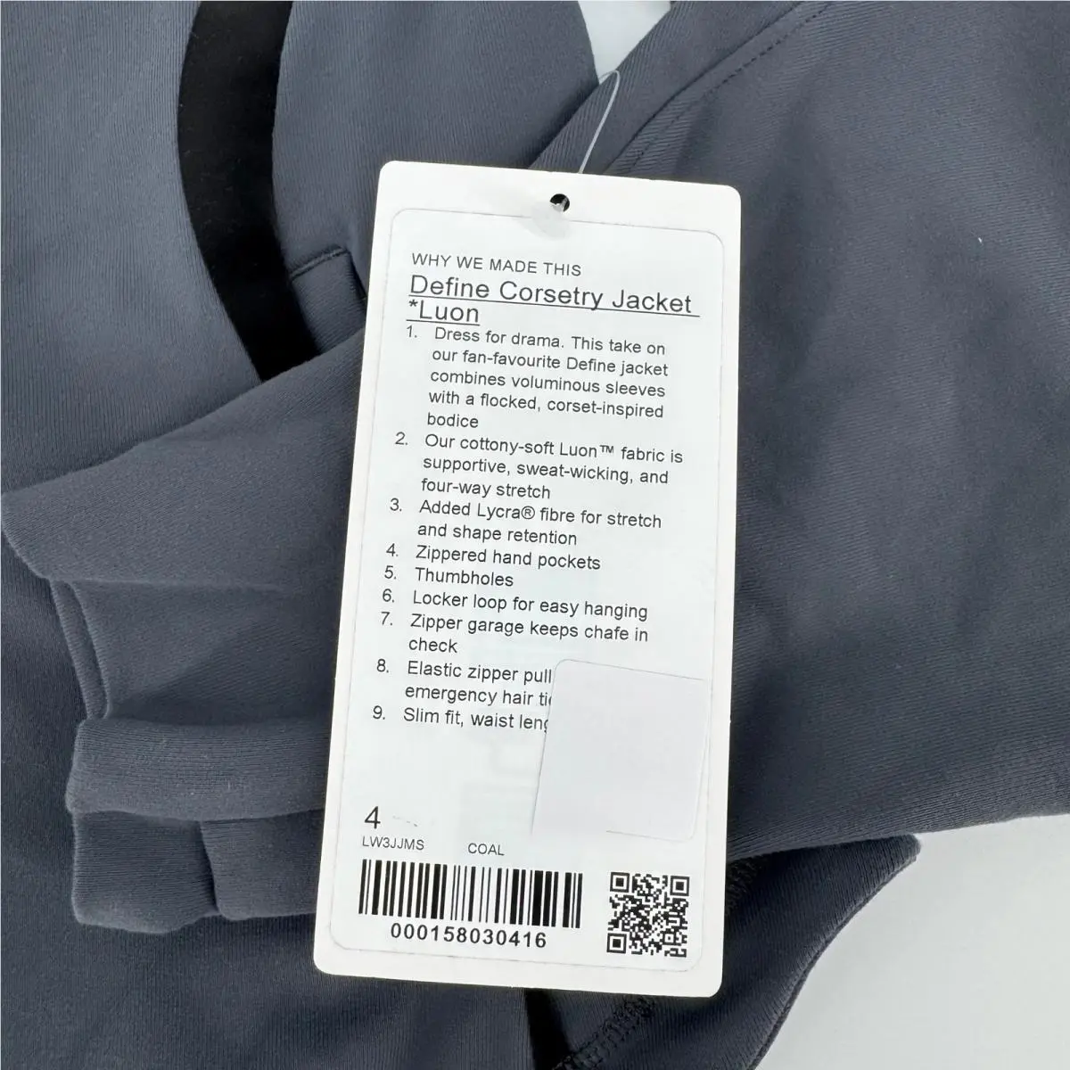 Lululemon clothing - Define Corsetry Jacket - Define Corsetry Jacket - Gray 4