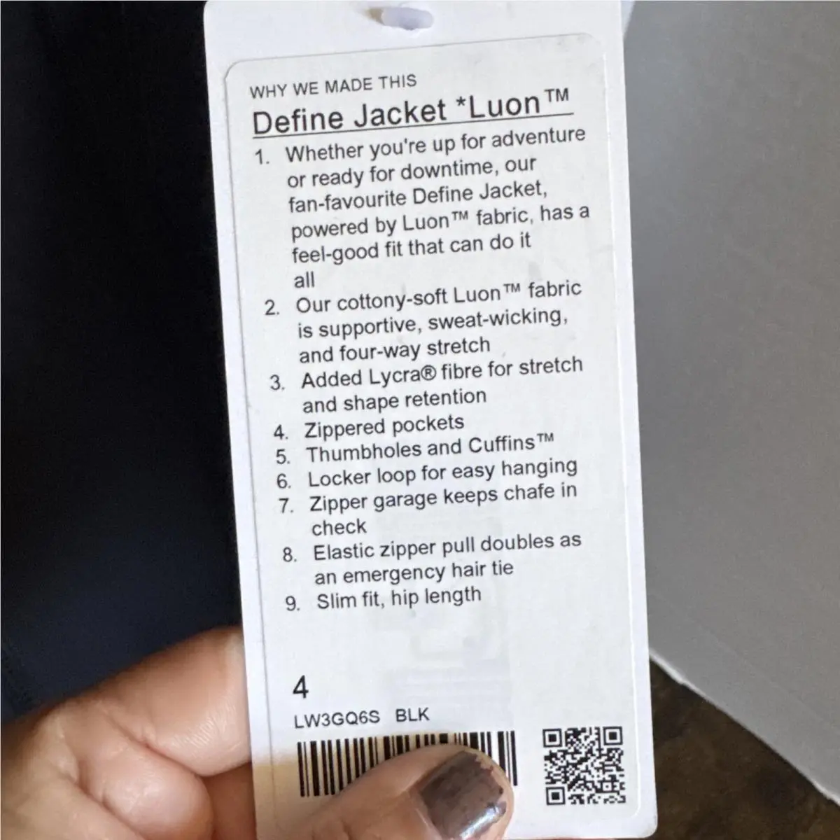 Lululemon clothing - Define Jacket - Define Jacket - Black 2