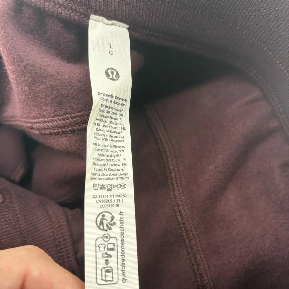 Lululemon clothing - Wine 4