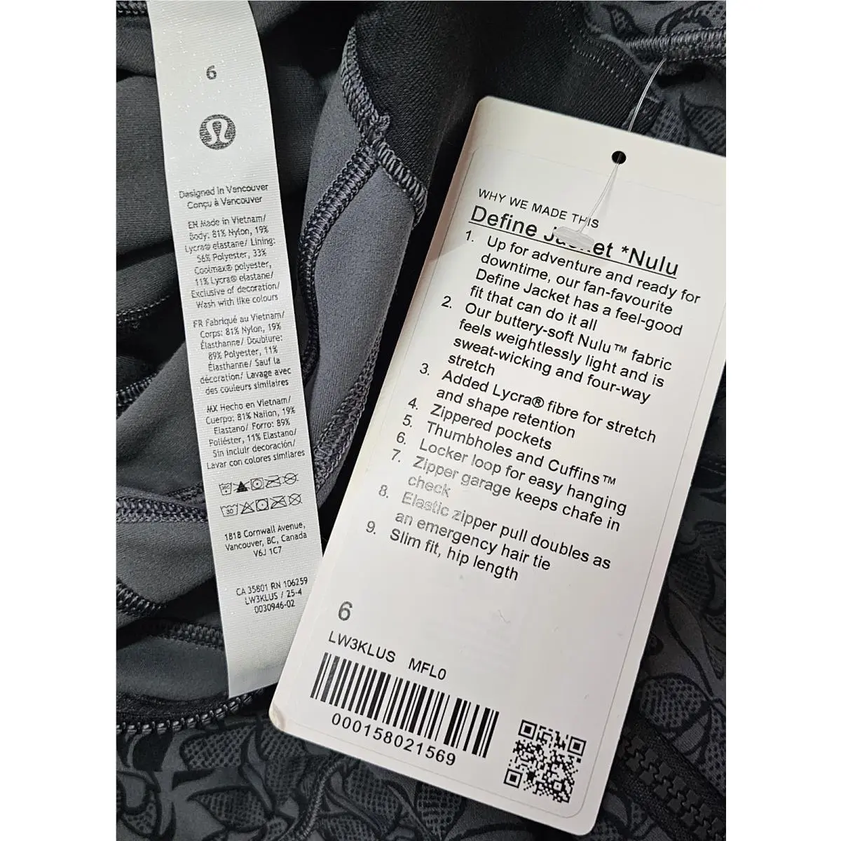 Lululemon clothing - Lululemon Define - Define - W3KLUS - Gray 6