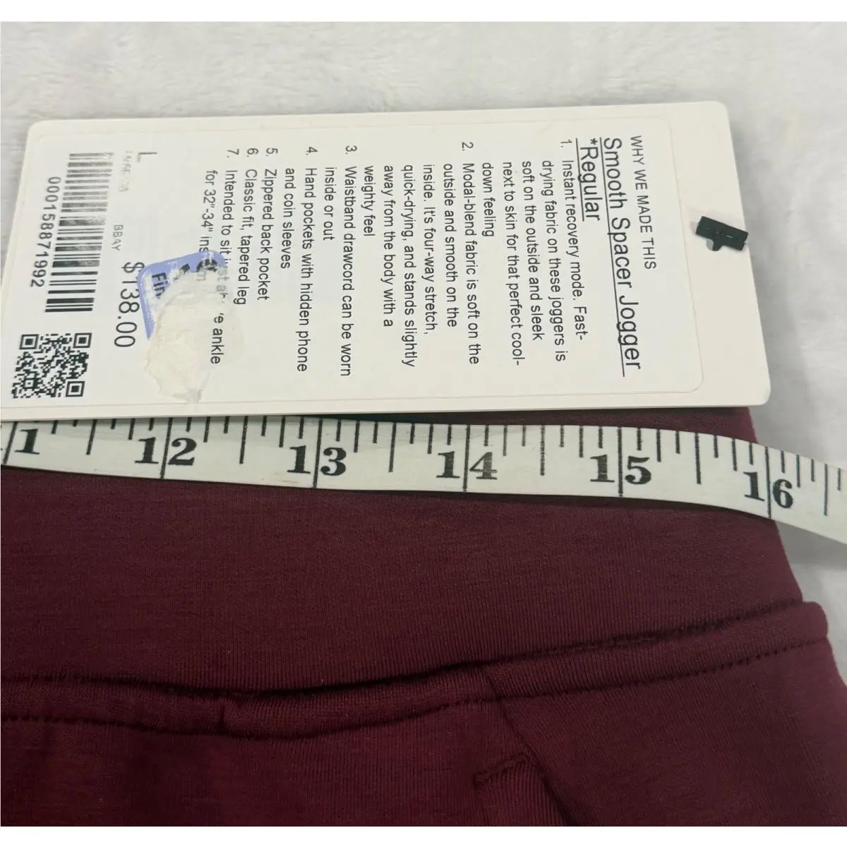 Lululemon clothing - Lululemon Smooth Spacer - Smooth Spacer - Burgundy 3