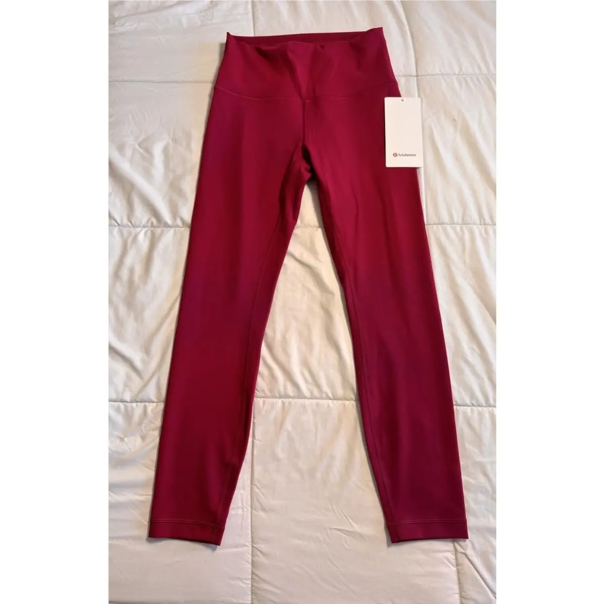 Lululemon Wunder Train HR Tight 25 Size 6 Berry Rumble Leggings Workout