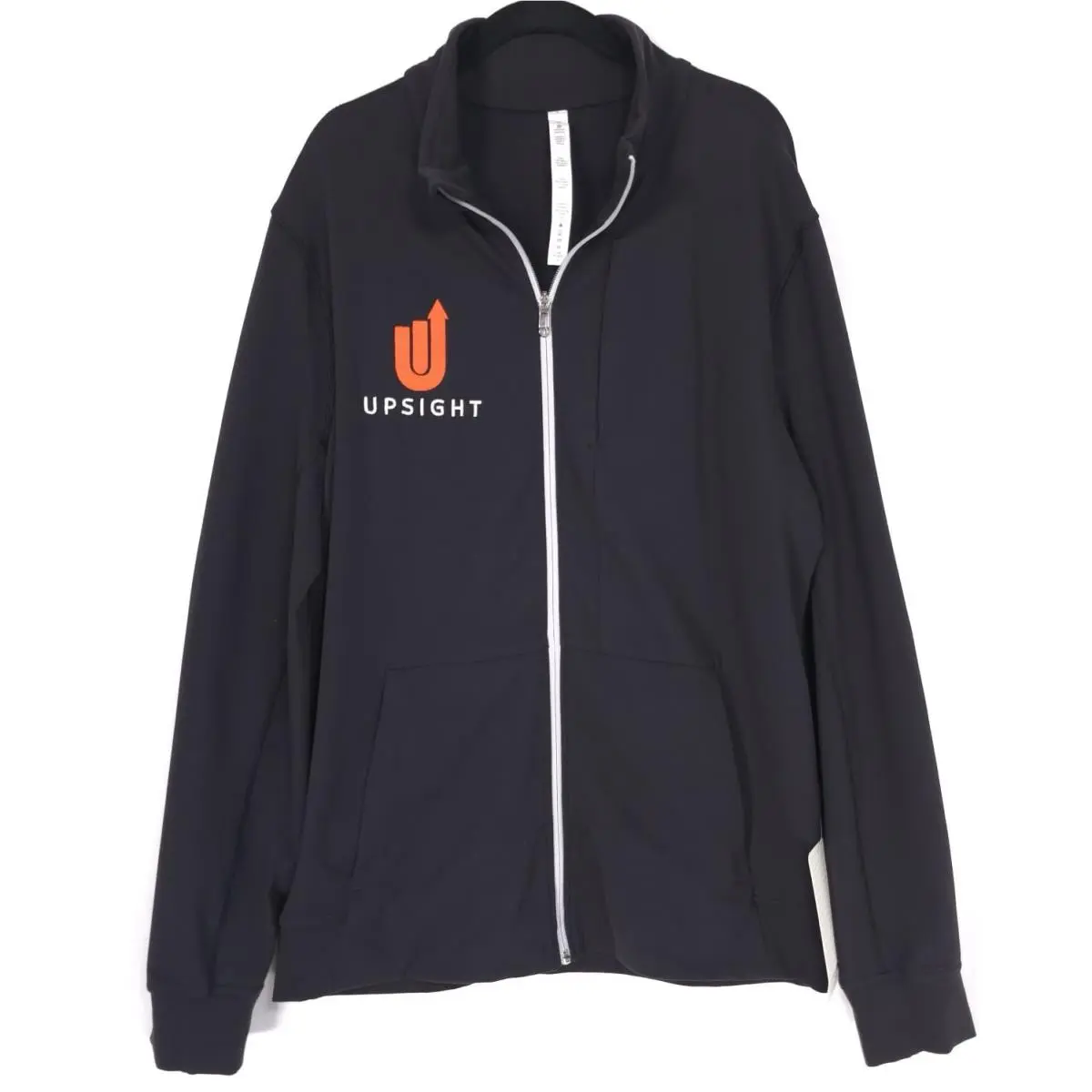 Lululemon Men’s XL Full Zip Athletic Jacket Upsight Logo LM4XY5S Black U3