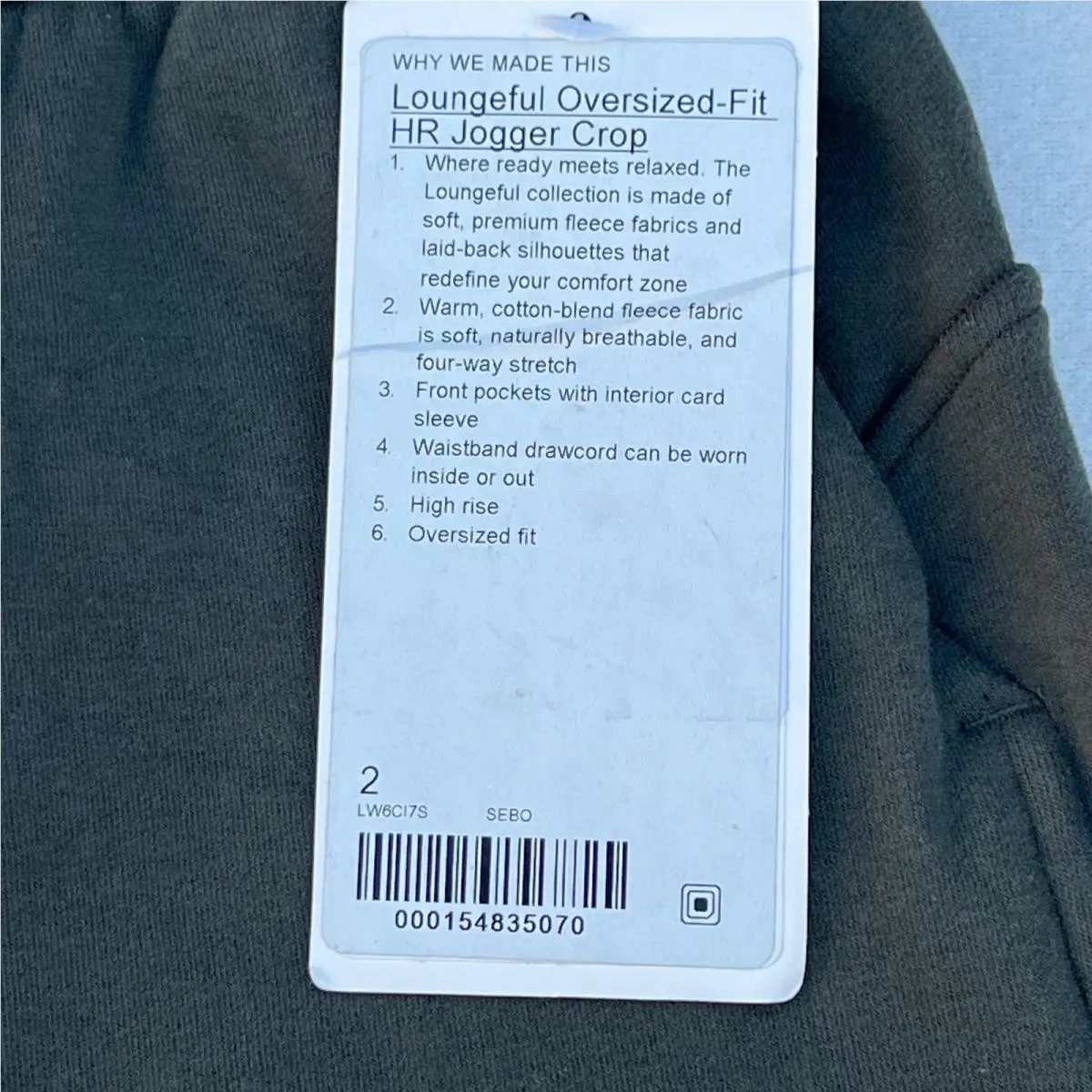Lululemon clothing - Green 1