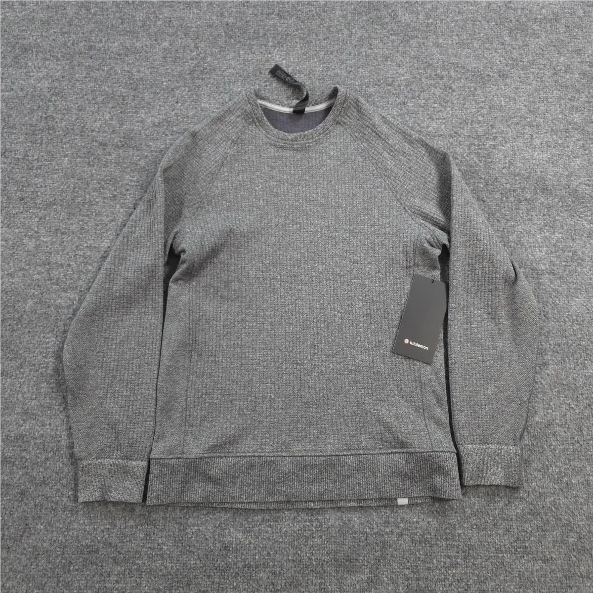 Lululemon Sweater Mens XS Gray Engineered Warmth Long Sleeve Merino Thermal Crew