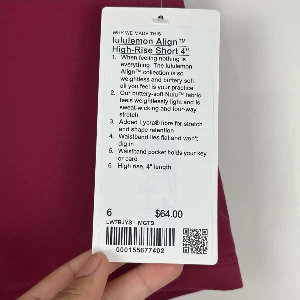 Lululemon clothing - Lululemon Align - Align - magenta smoke 3