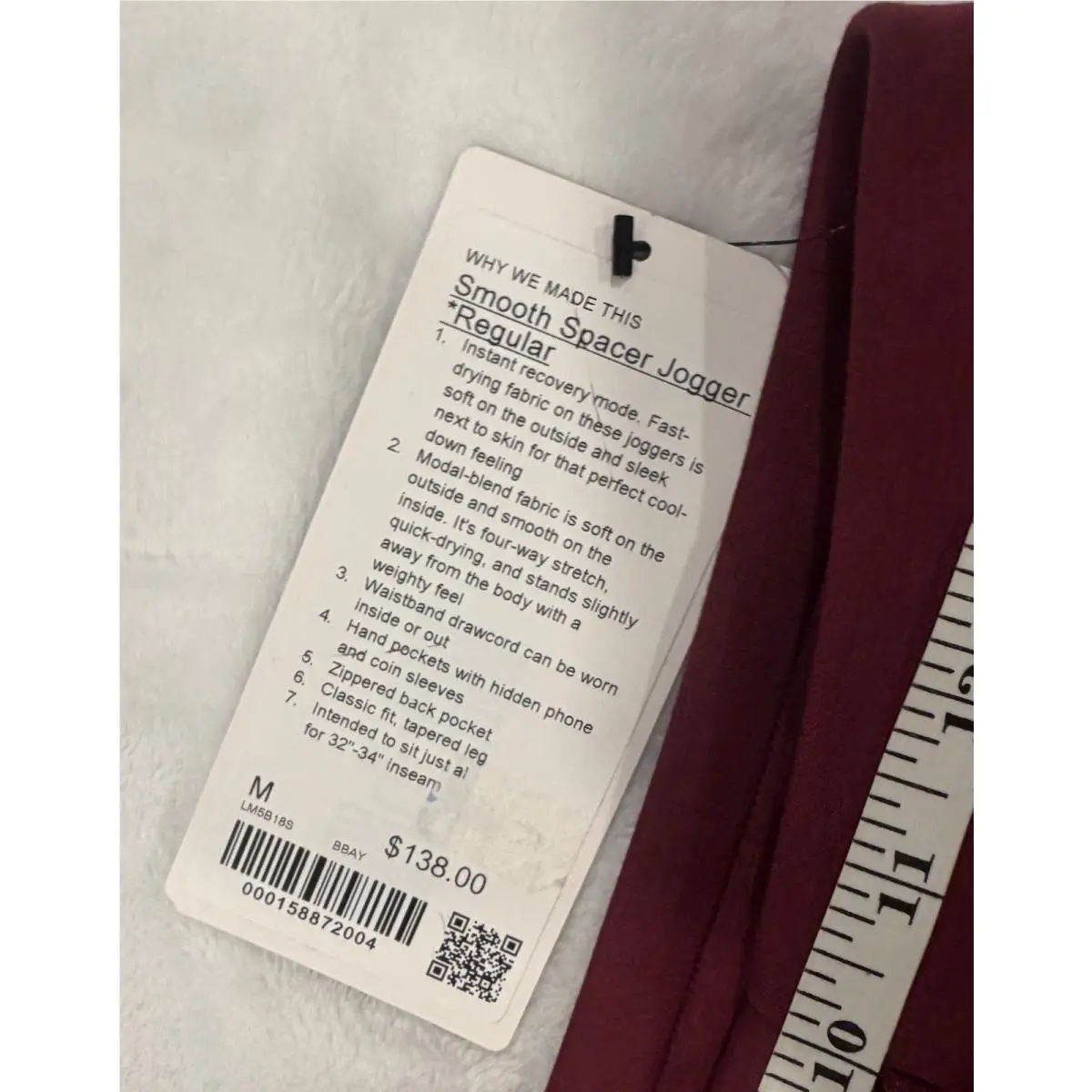 Lululemon clothing - Lululemon Smooth Spacer - Smooth Spacer - Burgundy 3