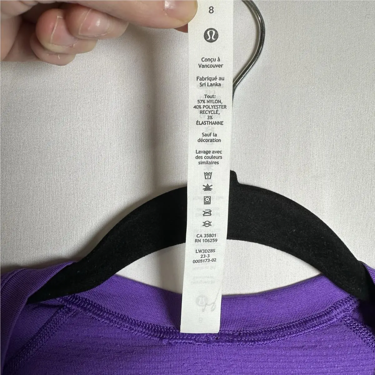 Lululemon clothing - Purple 1