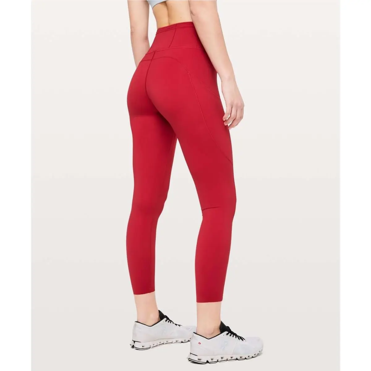 Lululemon Fast Free 7/8 Tight II Non-reflective Nulux 25 Dark Red Size 2