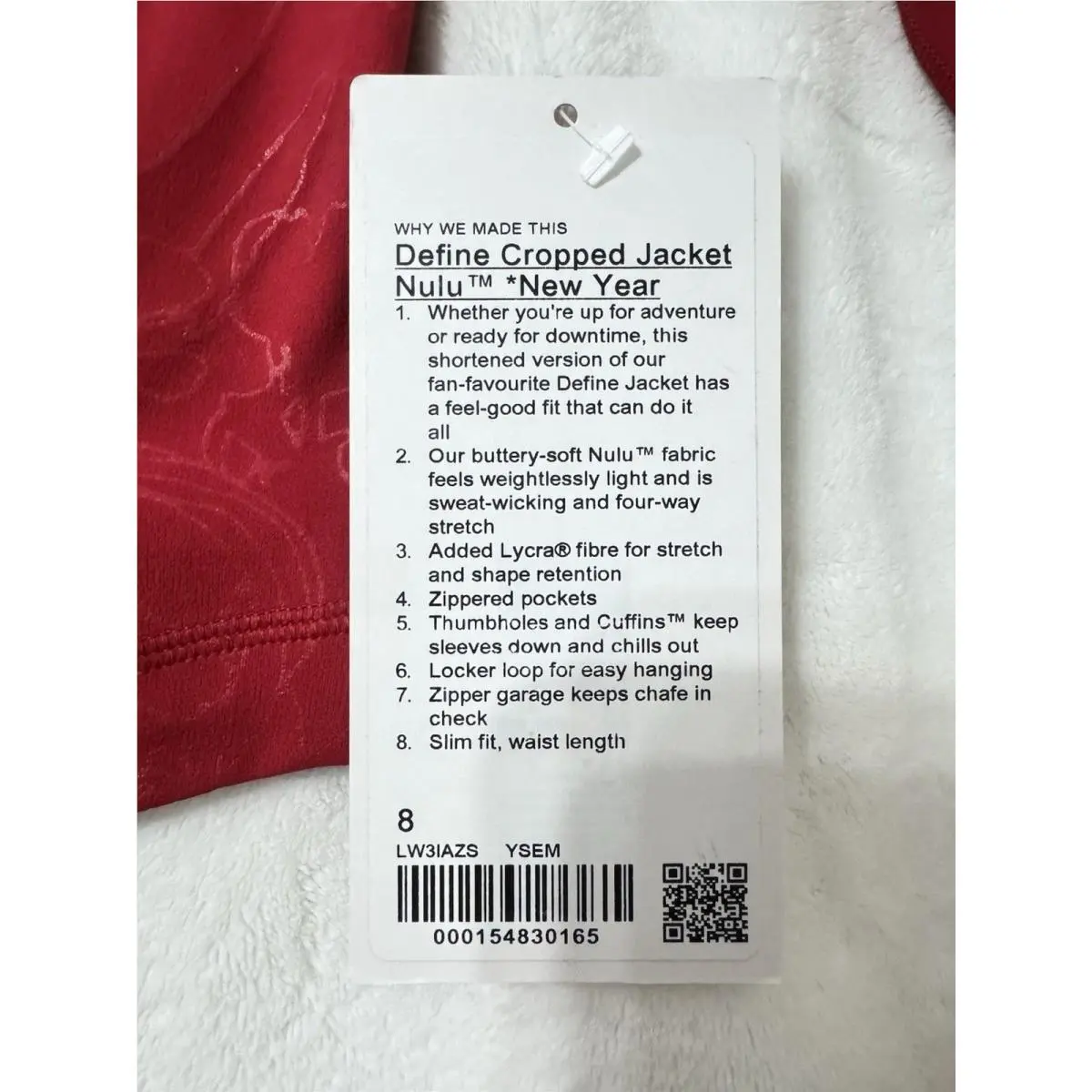 Lululemon clothing - Dark Red 9