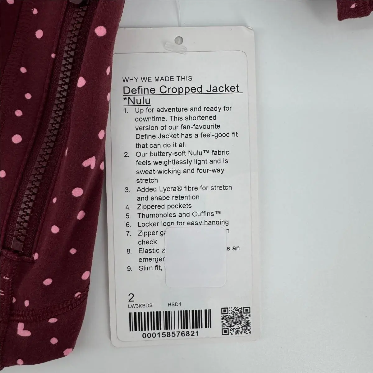 Lululemon clothing - Define Cropped Jacket Nulu - Define Cropped Jacket Nulu - Red 3