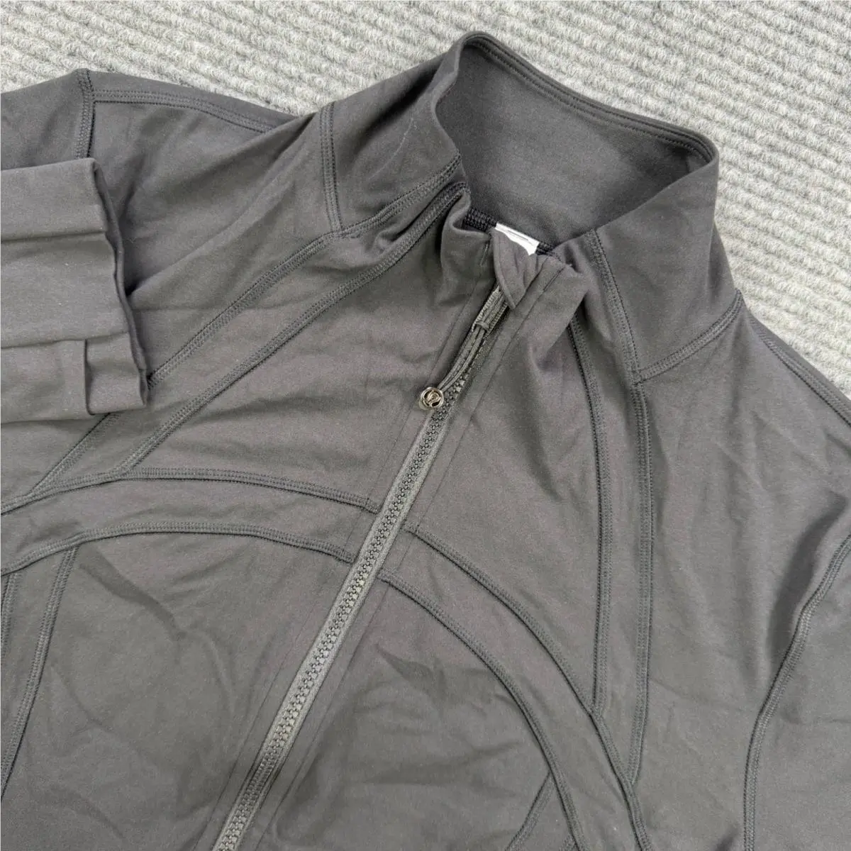 Lululemon Define Cropped Jacket Womens 14 Nulu Black Active Train LW3HB5S