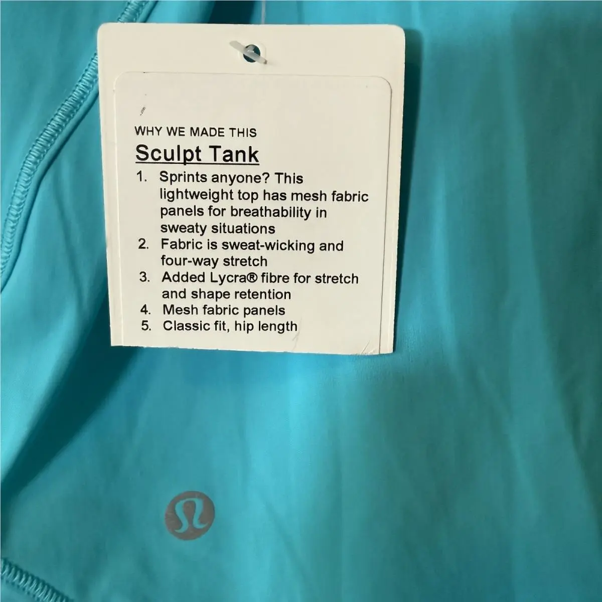 Lululemon clothing - Turquoise 2
