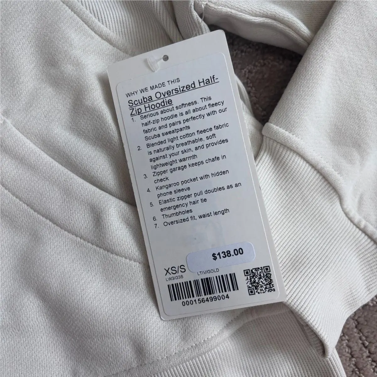 Lululemon clothing - cream 2