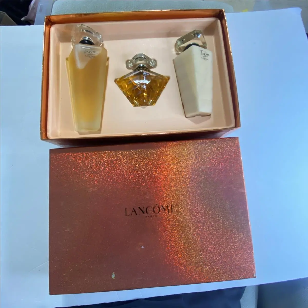 Vintage Tresor Lancome Parfum 50 mL Lotion Shower Gel Set