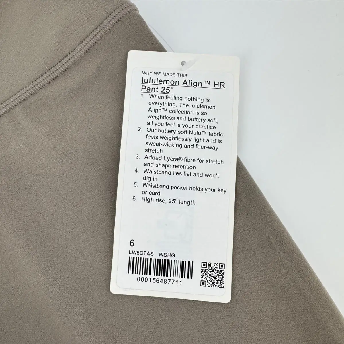 Lululemon clothing - Lululemon Align High-Rise Pant 25