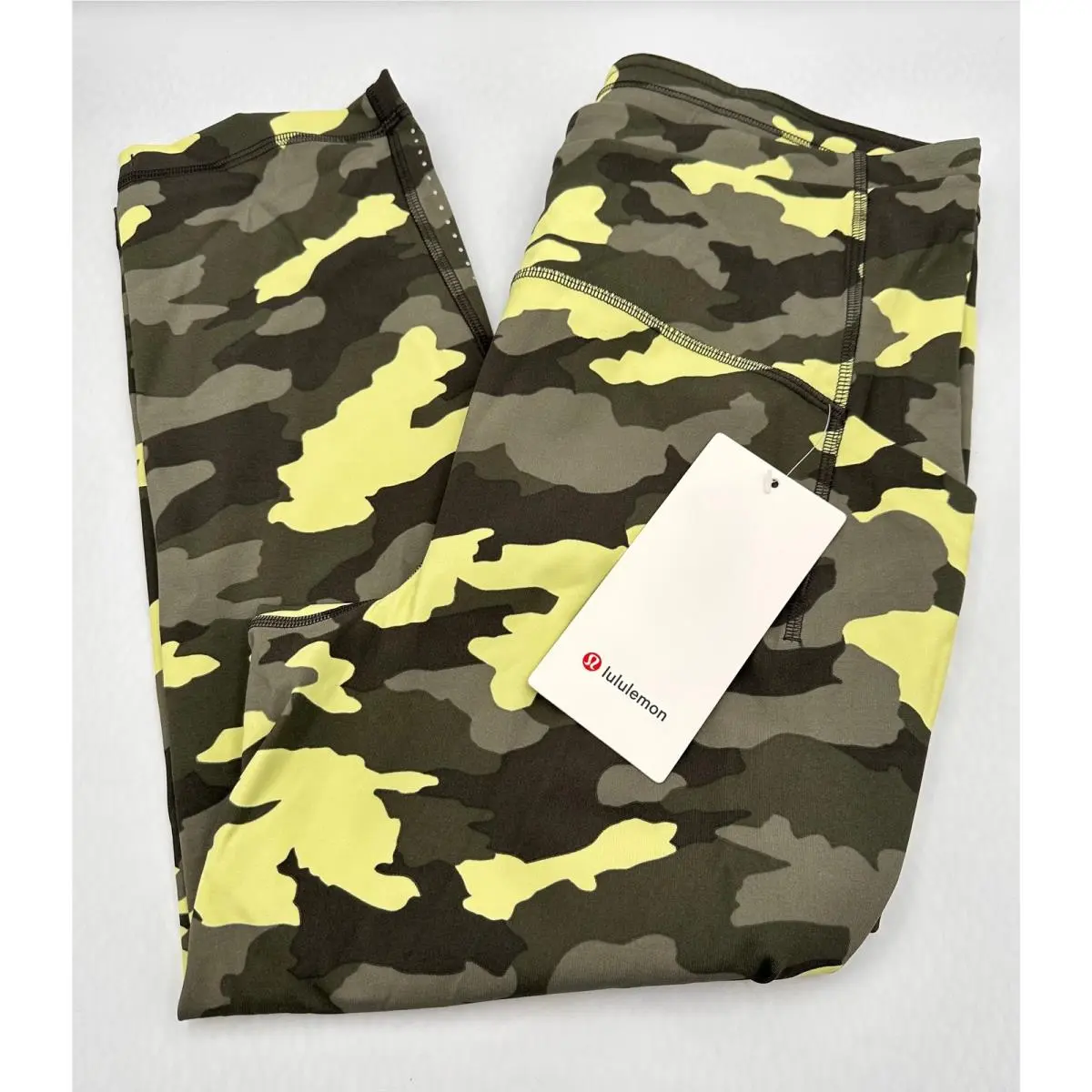 Lululemon Swift Speed High-rise Crop 21 Heritage 365 Camo Crispin Green Size 10