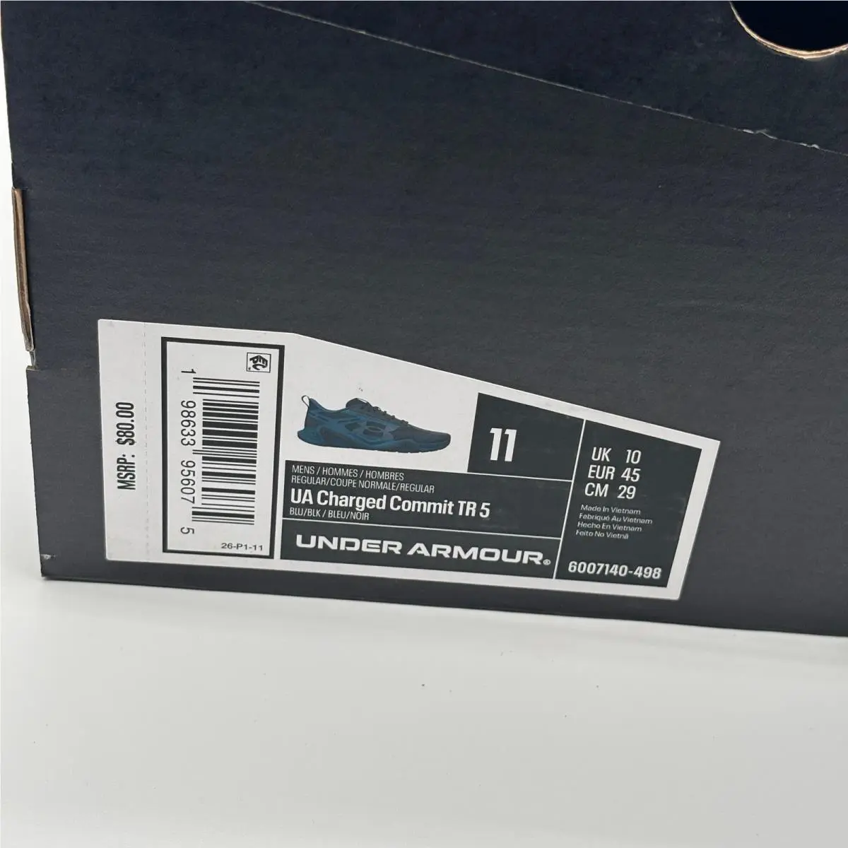 Under Armour shoes - Charged Commit TR 5 - Charged Commit - Blue 0