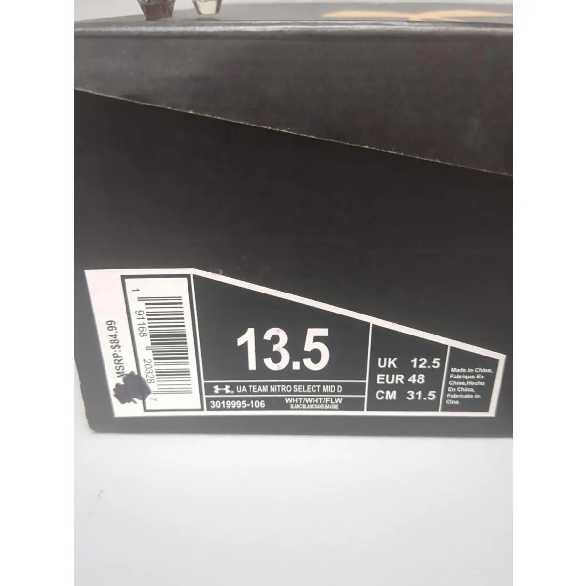 Under Armour shoes - Under Armour Team Nitro - Team Nitro - 3019994-106 - White 0