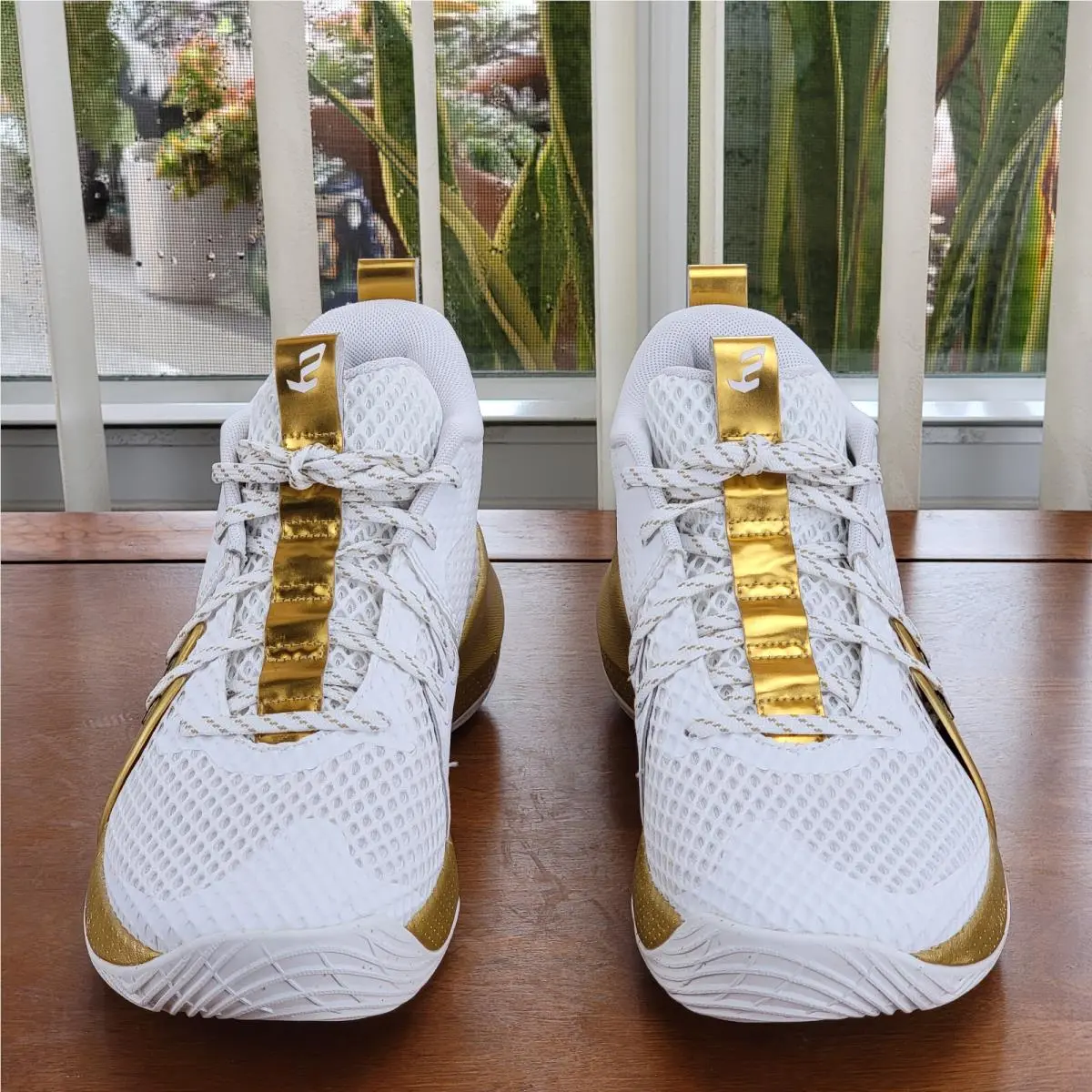 Under Armour shoes - Under Armour Ua Embiid 1 - 3023086-105 - White / Metallic Gold (UPC: 194514230227) 1