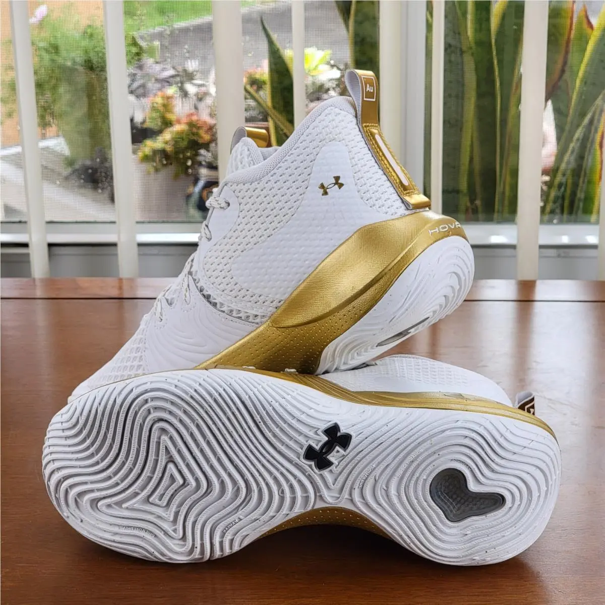 Under Armour shoes - Under Armour Ua Embiid 1 - 3023086-105 - White / Metallic Gold (UPC: 194514230227) 4
