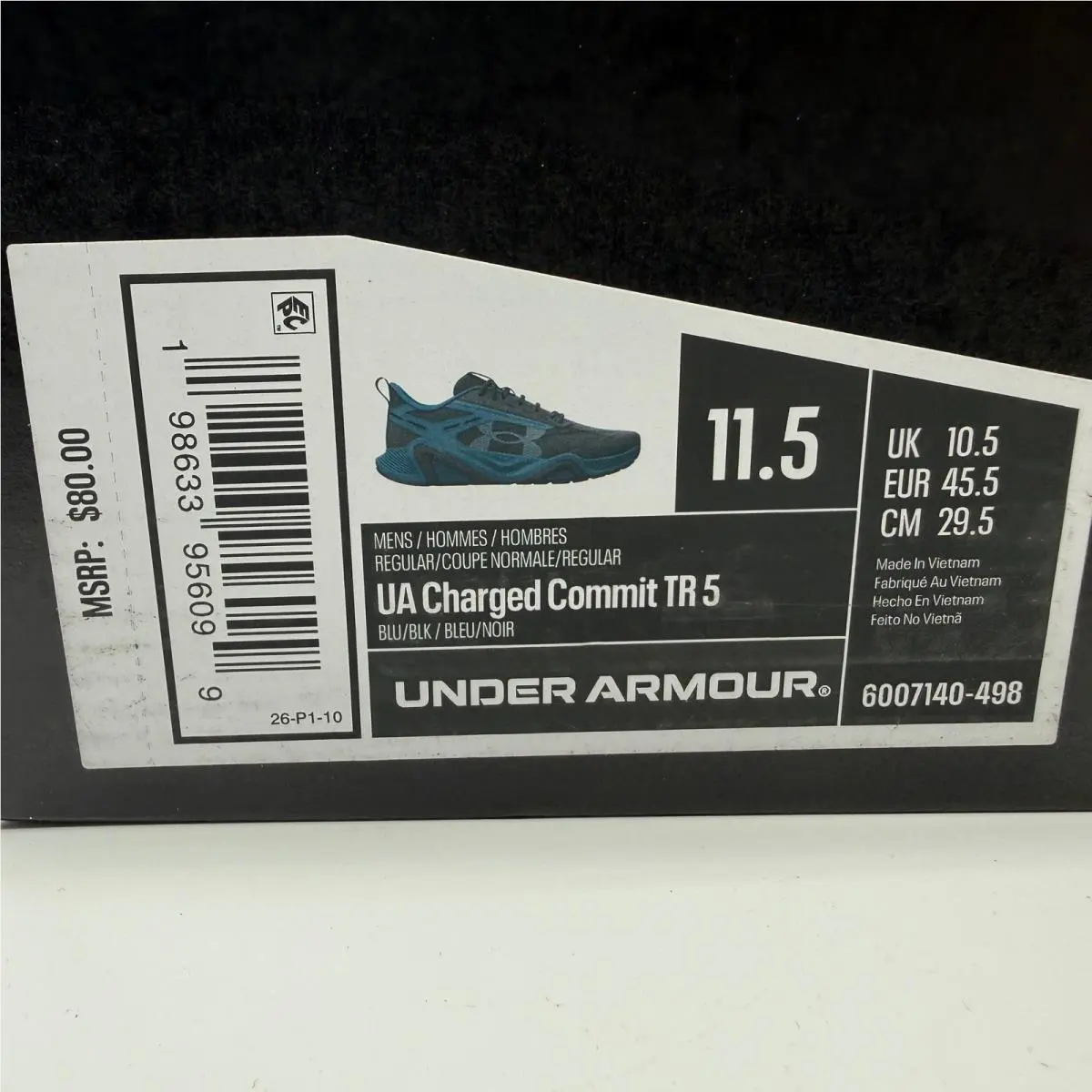 Under Armour shoes - Under Armour Charged Commit TR 5 - Blue 0
