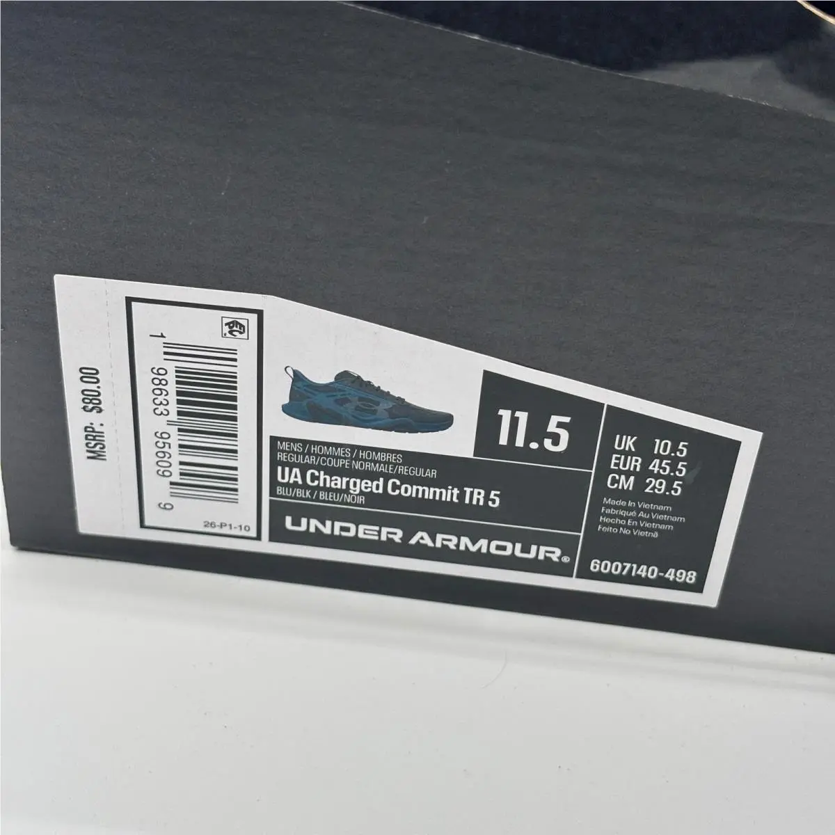 Under Armour shoes - Charged Commit TR 5 - Charged Commit - Blue 0
