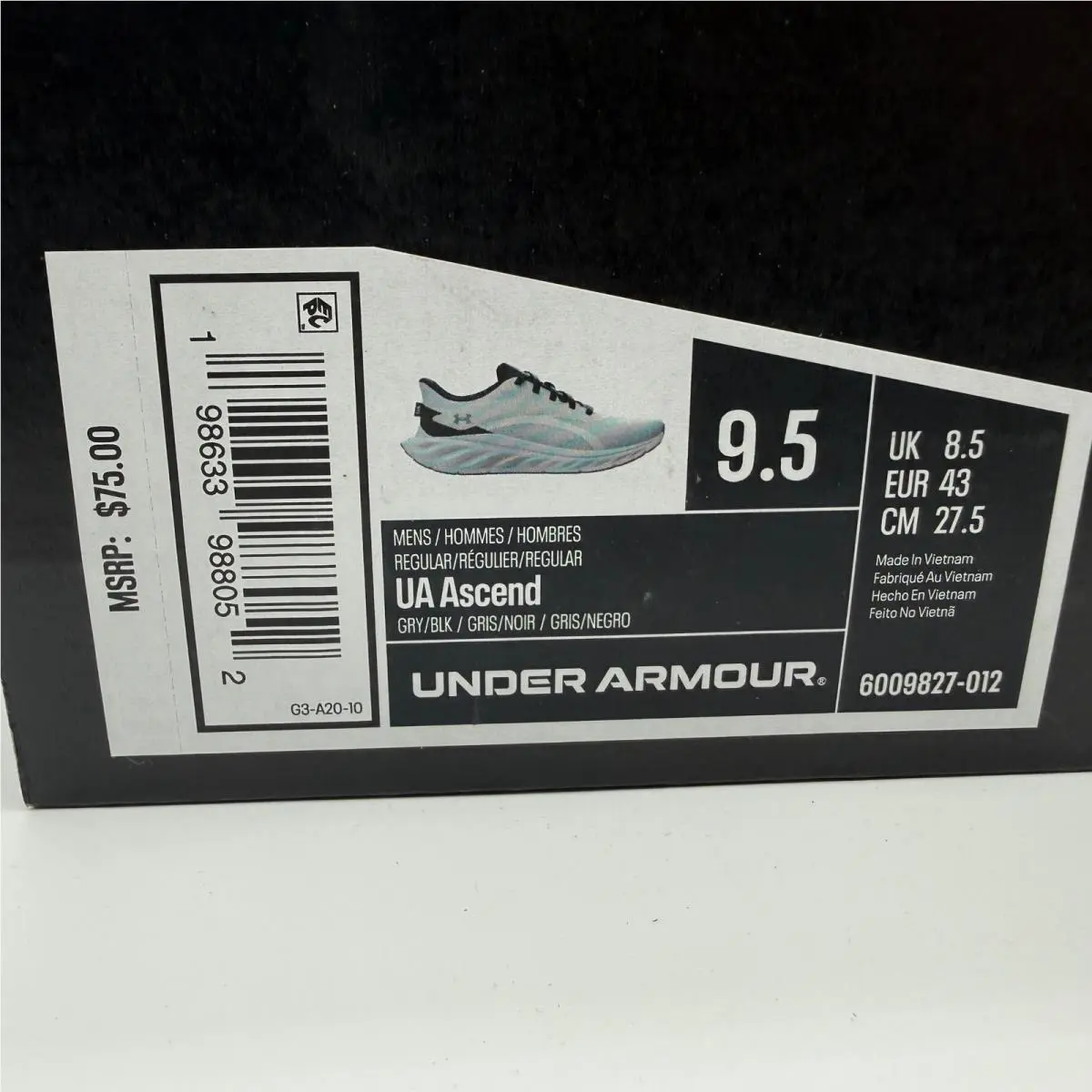 Under Armour shoes - UA Ascend - Ascend - Gray 0
