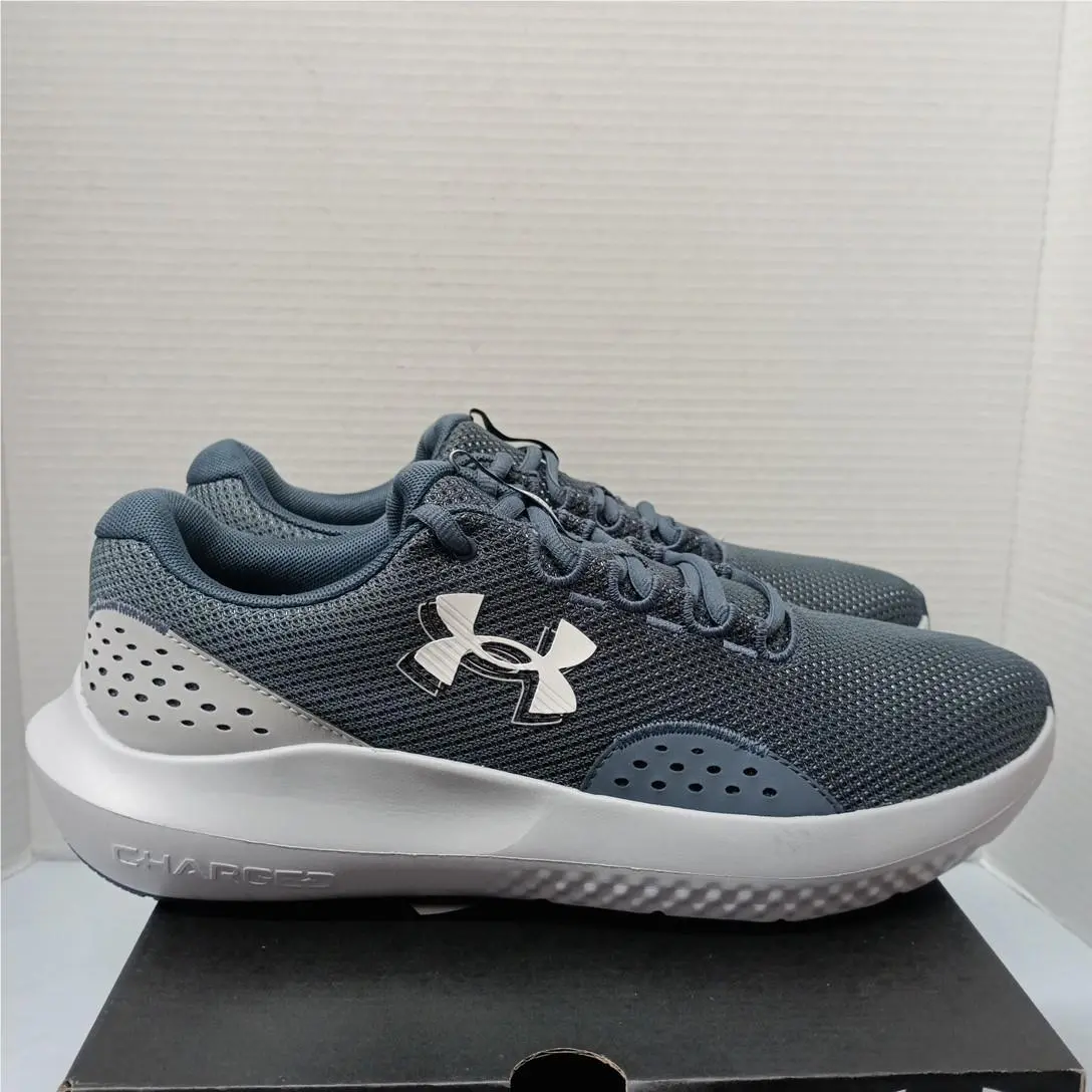 Men`s Under Armour Gray Sneakers Surge 4 Men`s Size 11 Gray 3027000-044