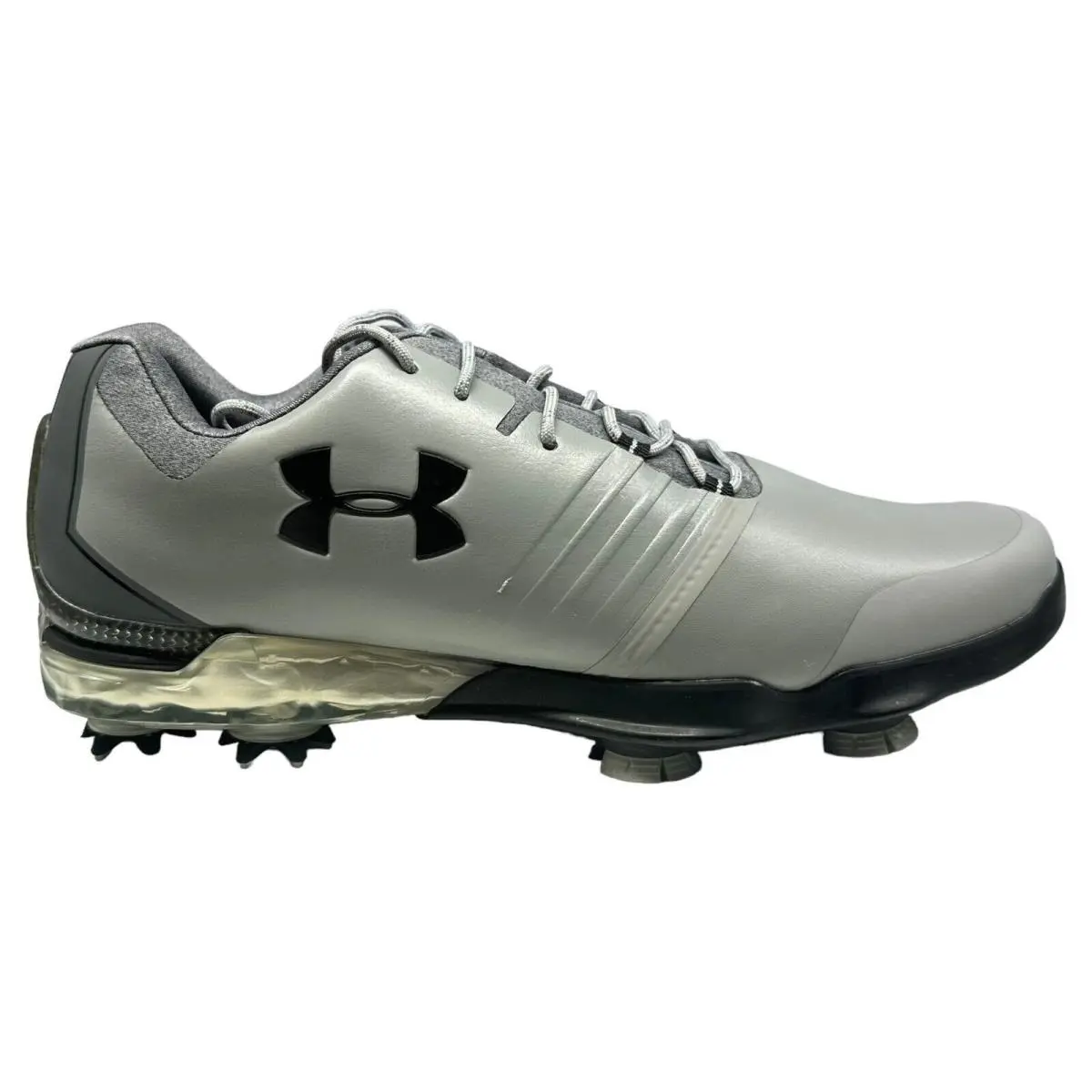 Under Armour UA Match Play Mens Golf Cleats Steel Gray 3019893-106 Size 8