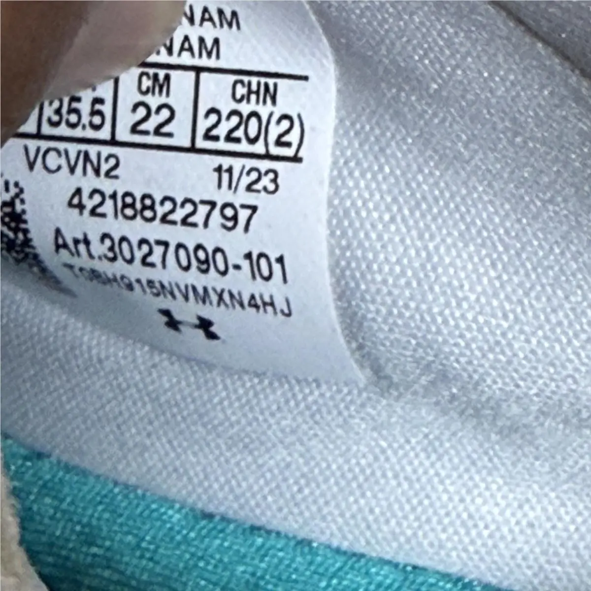 Under Armour shoes - HOVR Phantom Golf - HOVR Phantom Golf - White, Gray, Teal 15