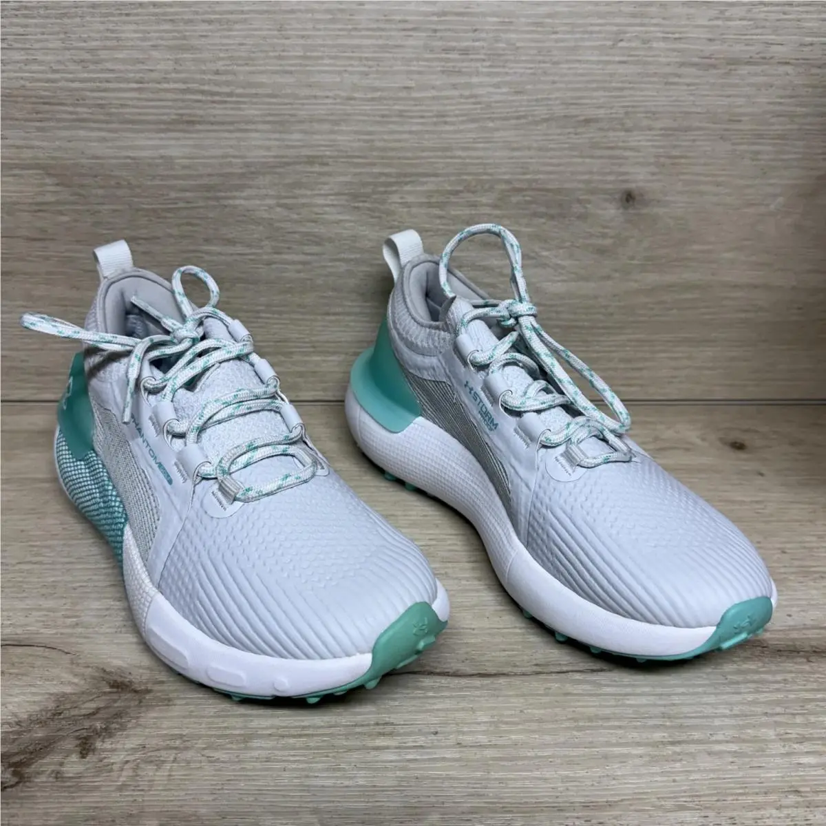 Under Armour shoes - HOVR Phantom Golf - HOVR Phantom Golf - White, Gray, Teal 0
