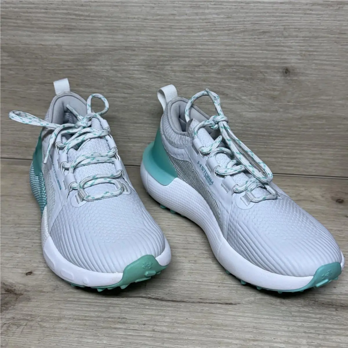 Under Armour shoes - HOVR Phantom Golf - HOVR Phantom Golf - White, Gray, Teal 3