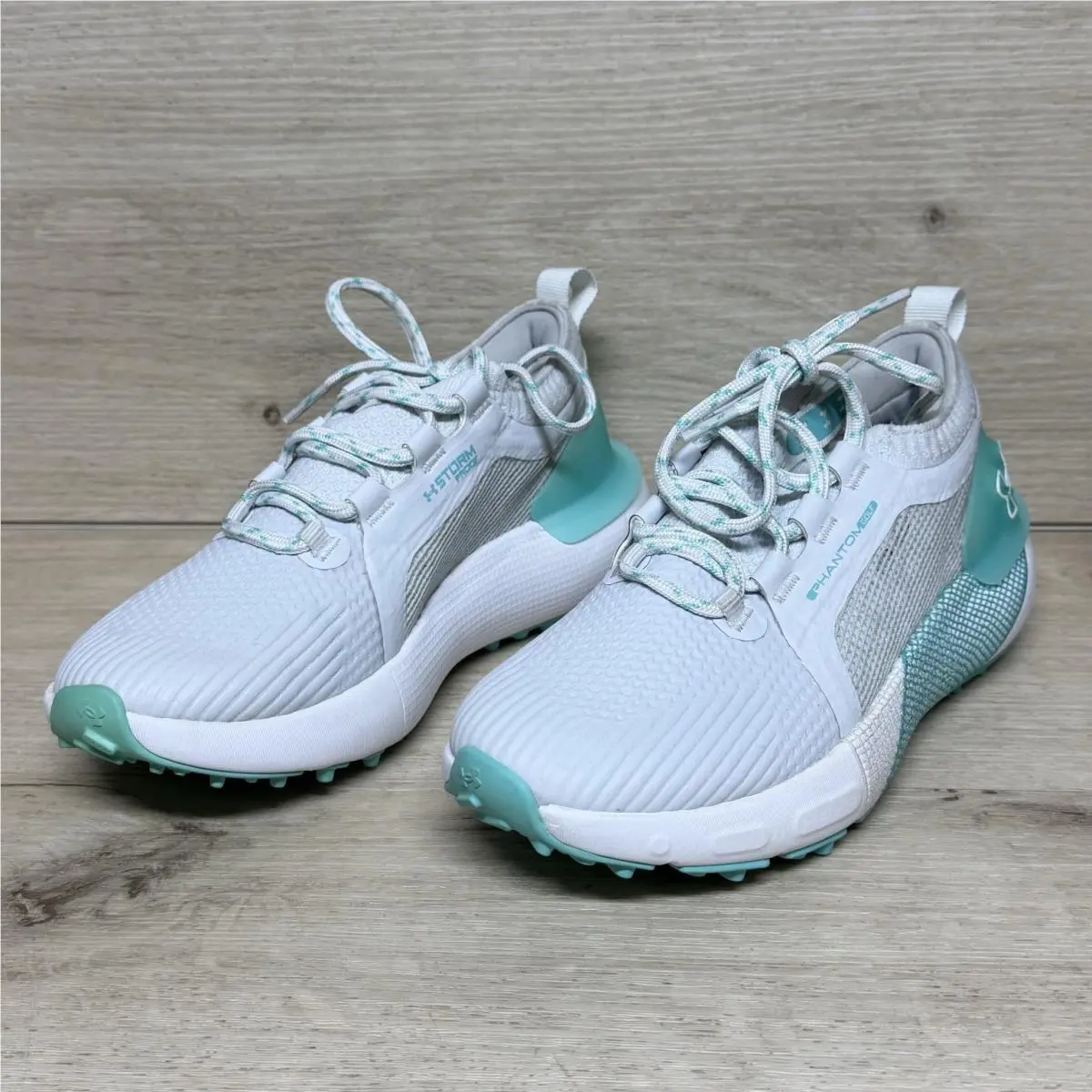 Under Armour shoes - HOVR Phantom Golf - HOVR Phantom Golf - White, Gray, Teal 5