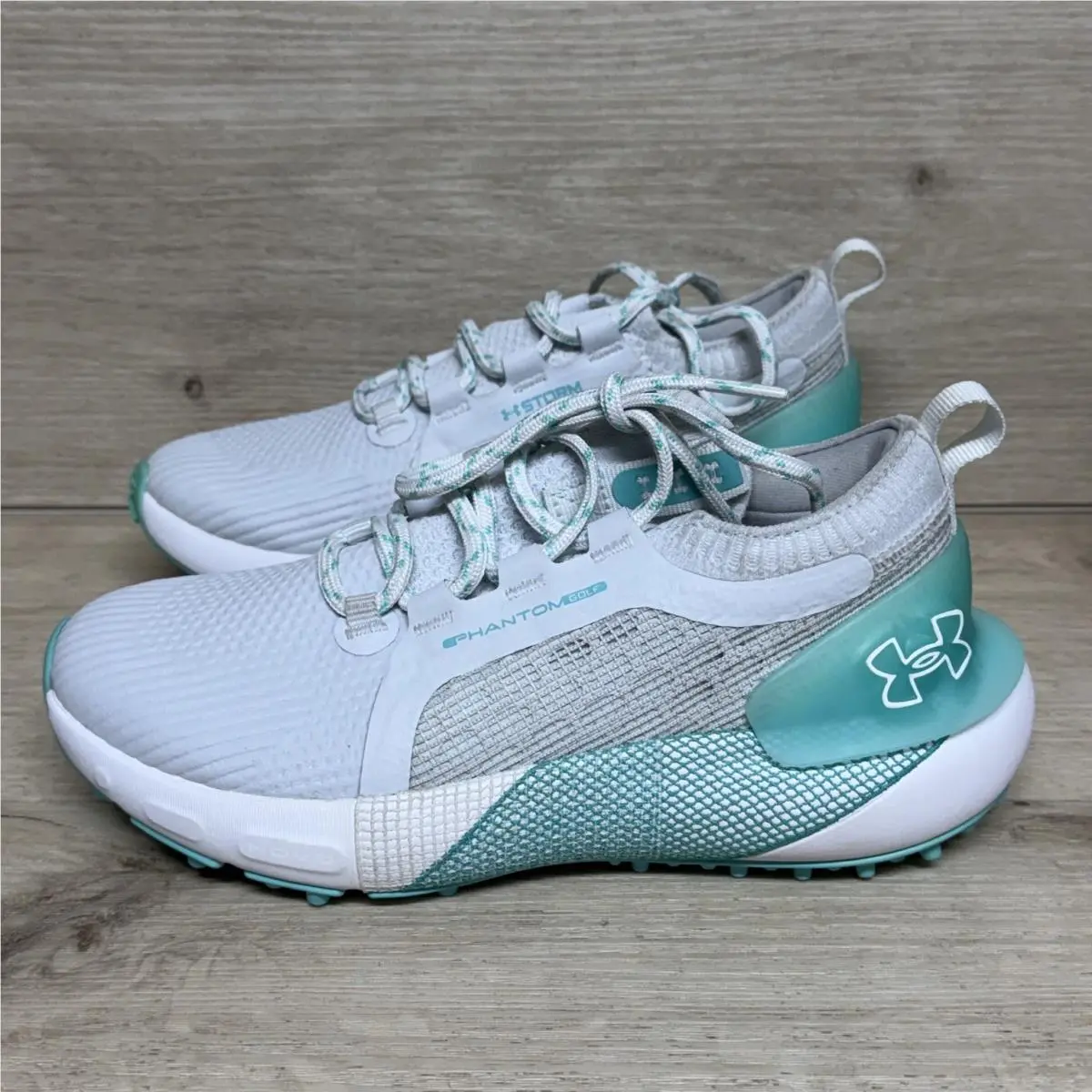 Under Armour shoes - HOVR Phantom Golf - HOVR Phantom Golf - White, Gray, Teal 6
