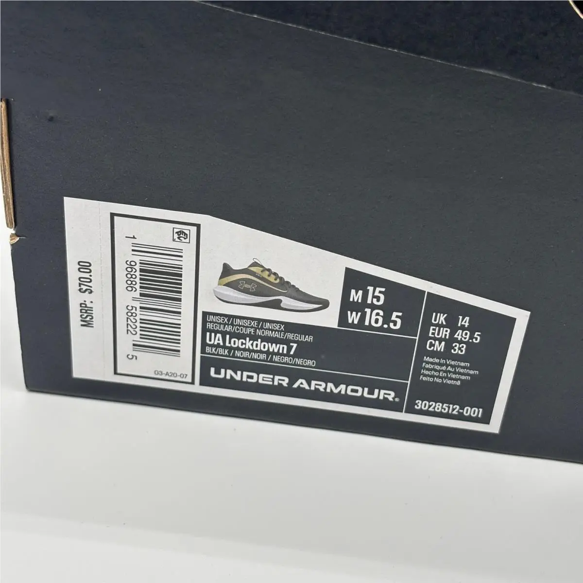 Under Armour shoes - UA Lockdown 7 - Lockdown - Black 0