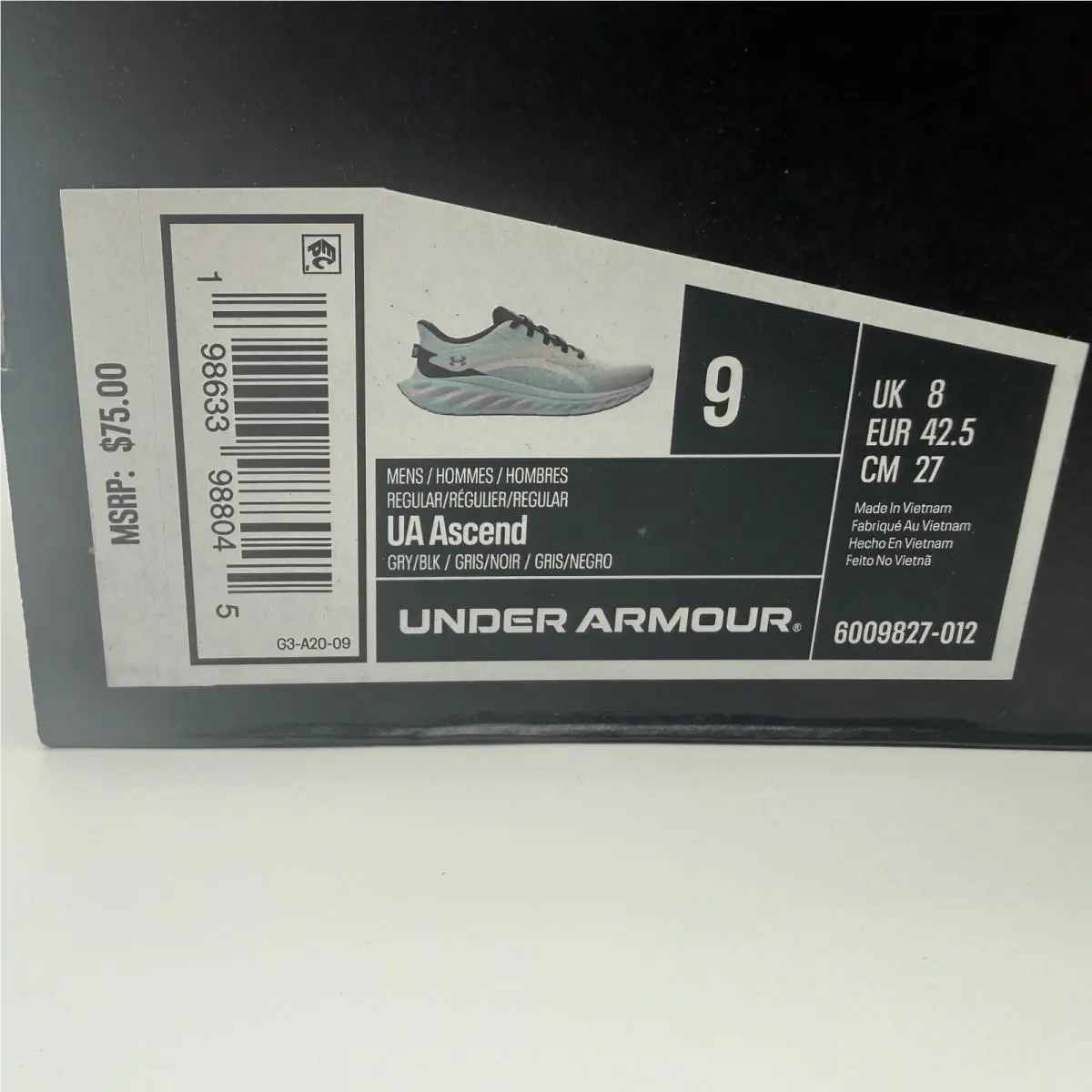 Under Armour shoes - UA Ascend - Ascend - Gray 0
