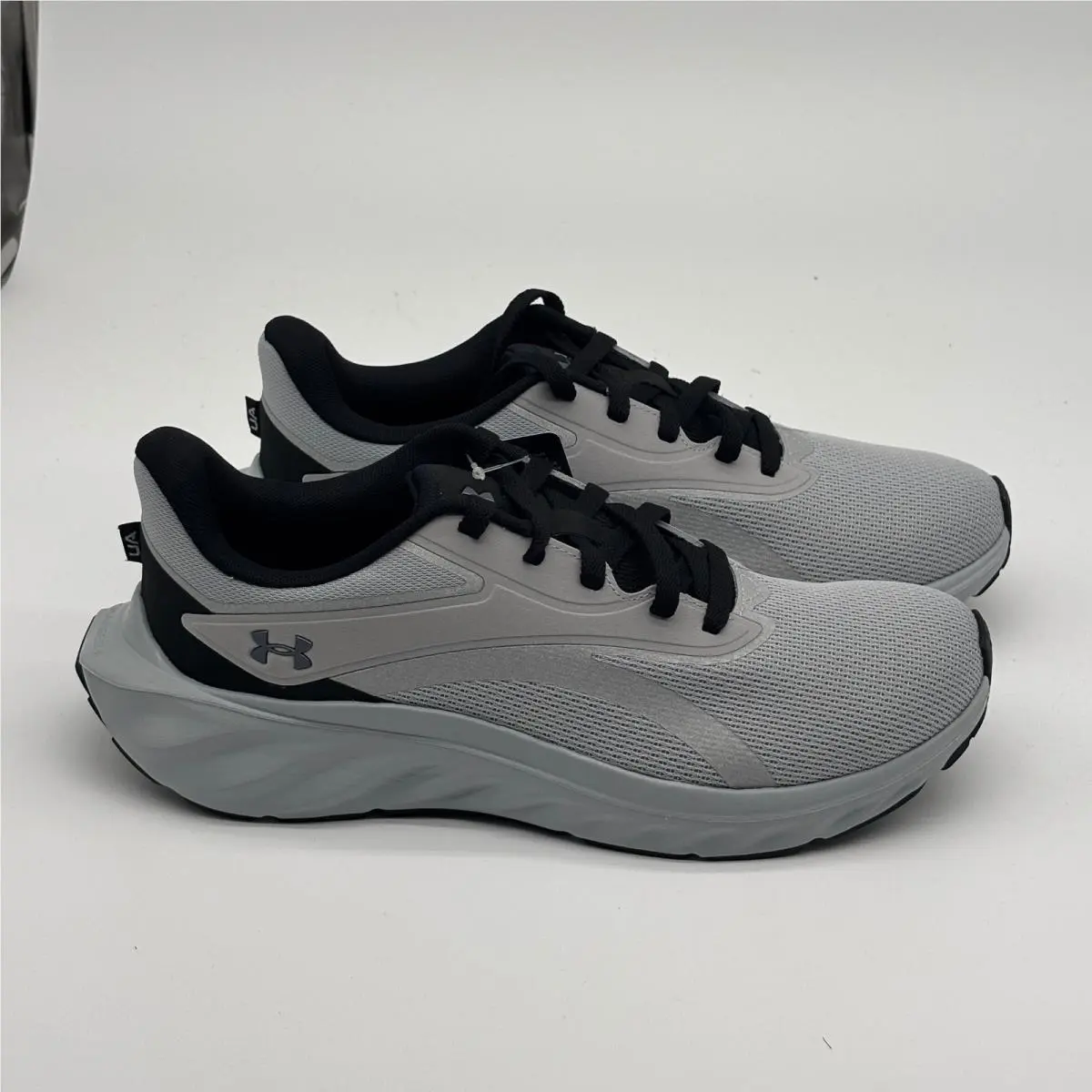 Under Armour UA Ascend Shoes Mens Size 9.5 Grey Black Running 6009827-012
