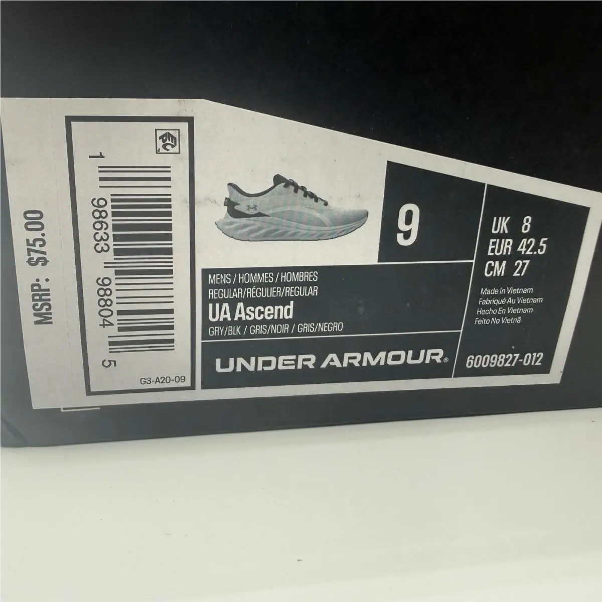 Under Armour shoes - UA Ascend - Ascend - Gray 0