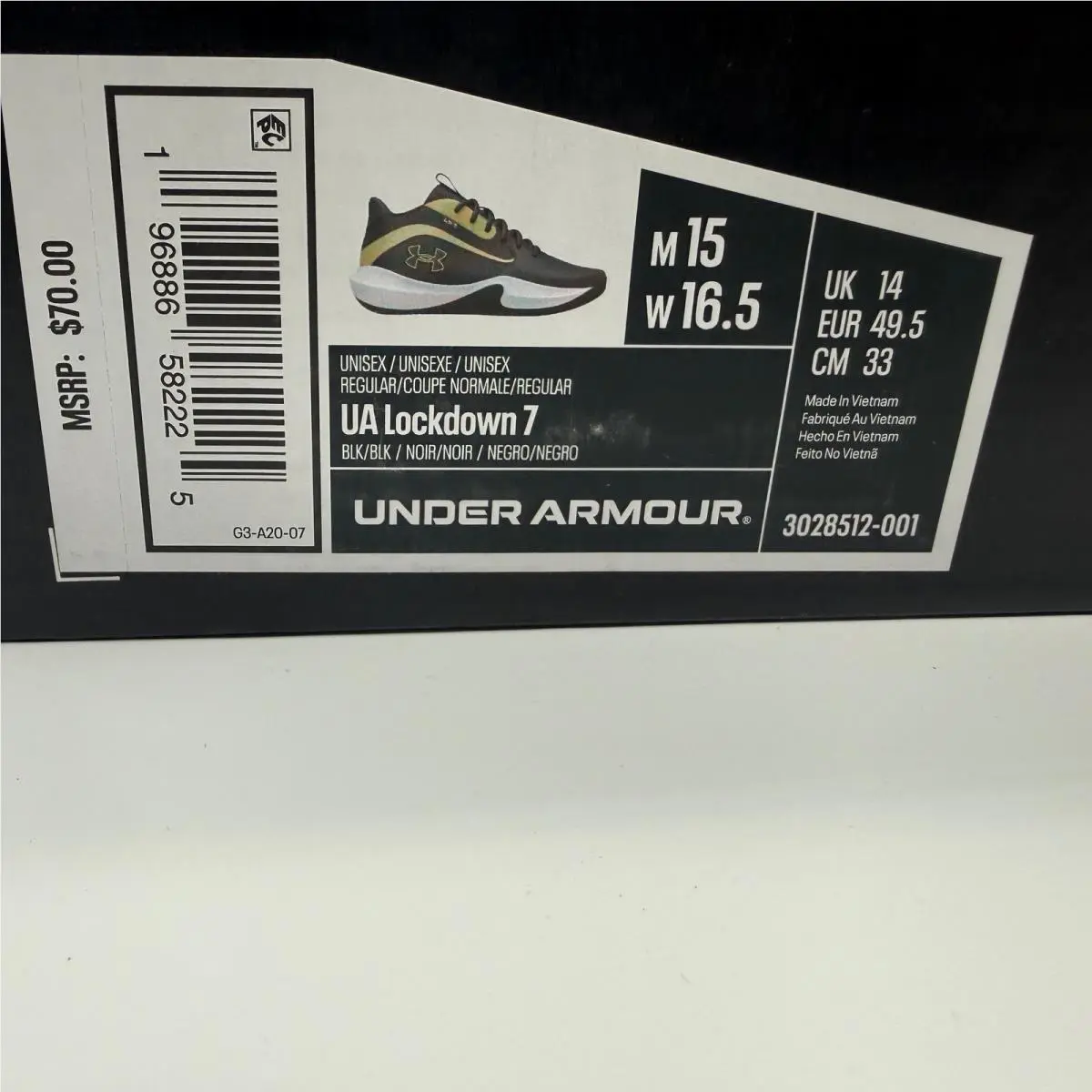 Under Armour shoes - UA Lockdown 7 - Lockdown - Black 0