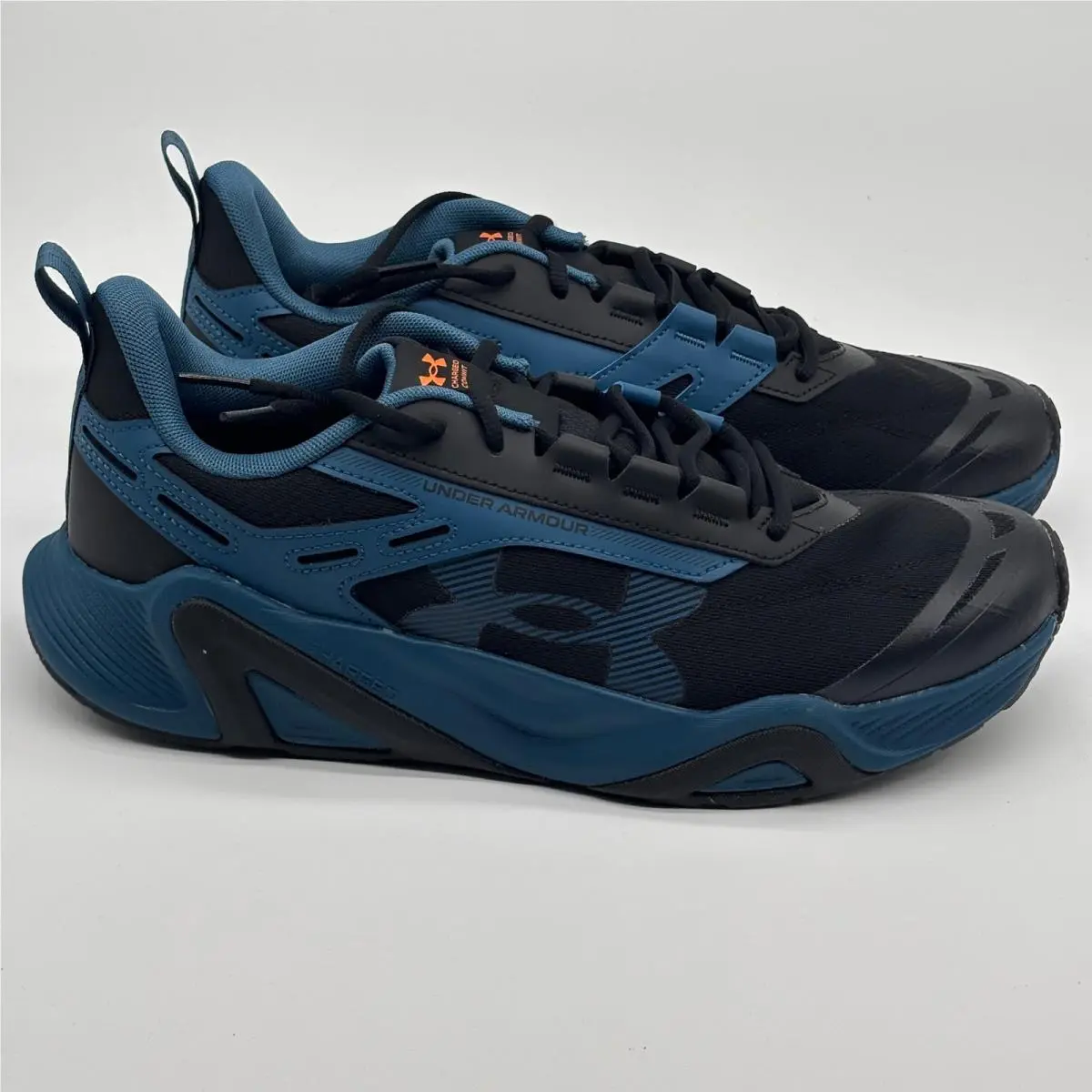 Under Armour Charged Commit TR 5 Shoes Men 11.5 Blue Black Training 3026607-400