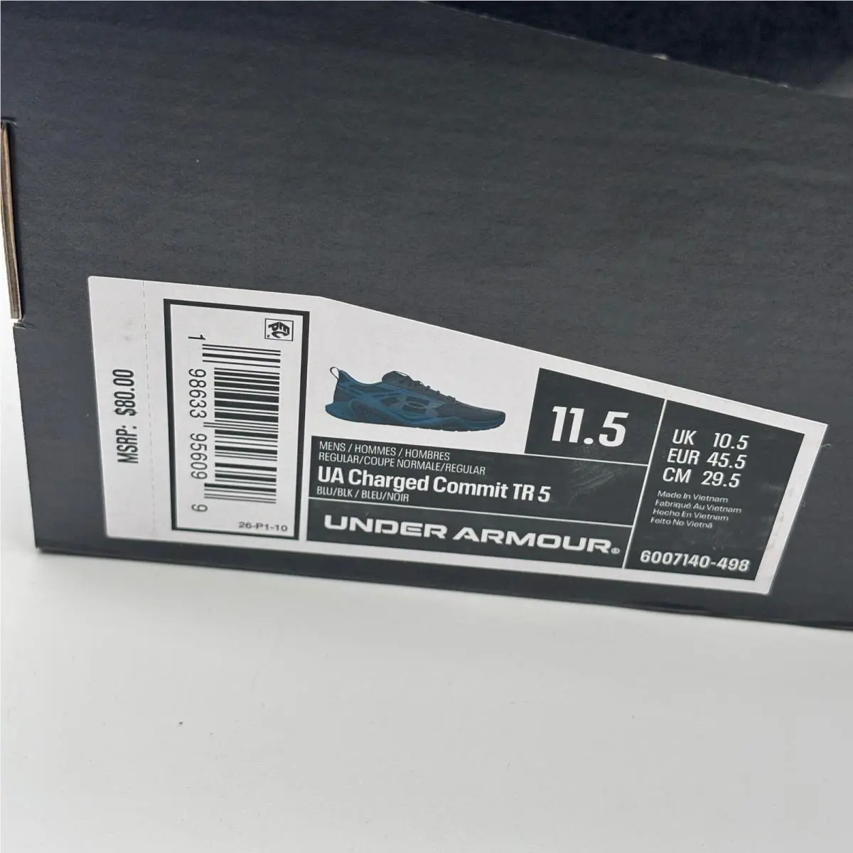 Under Armour shoes - Under Armour Charged Commit TR 5 - Blue 0