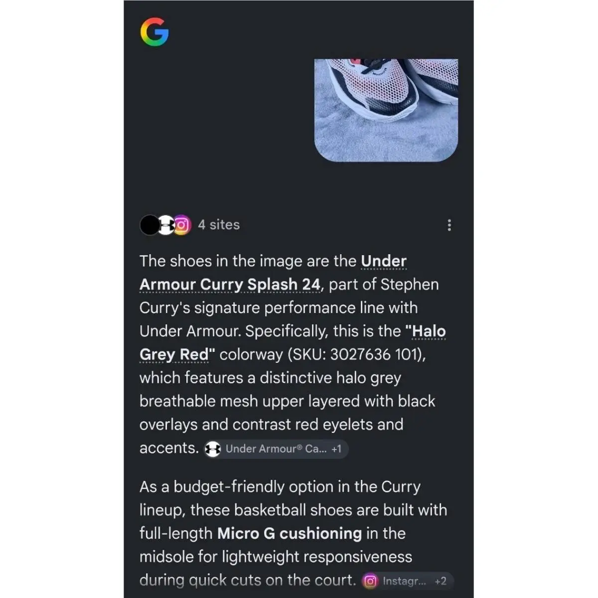 Under Armour shoes - Under Armour Curry Splash 24 - 3027636-101 - Gray 12