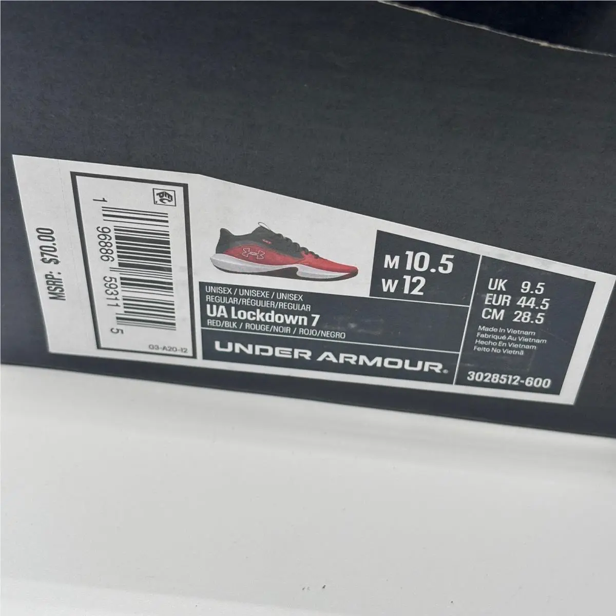 Under Armour shoes - Lockdown 7 - Lockdown - Red 0