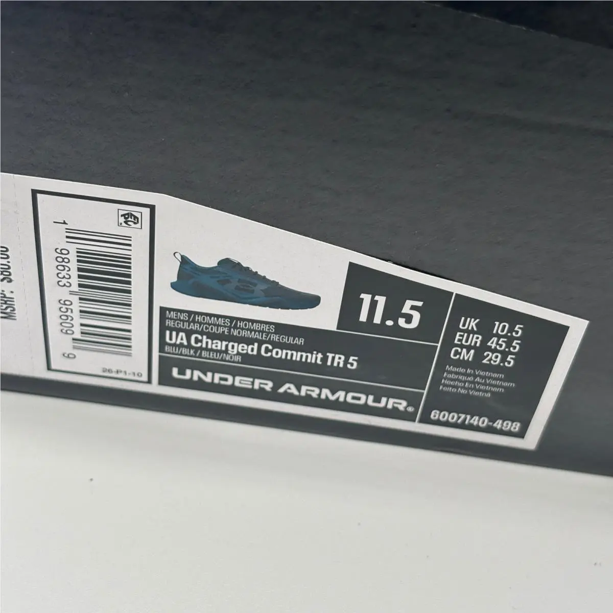 Under Armour shoes - Under Armour Charged Commit TR 5 - Blue 0