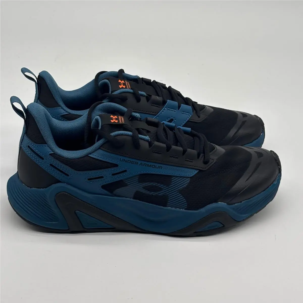 Under Armour UA Charged Commit TR 5 Shoes Mens Size 11 Blue Black 3026613-400